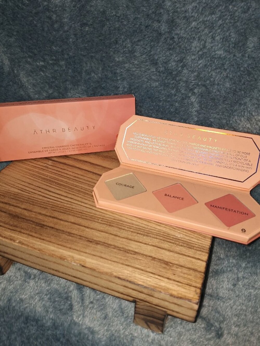 NIP! ĀTHR Beauty Crystal Charged Cheek Palette in Amber